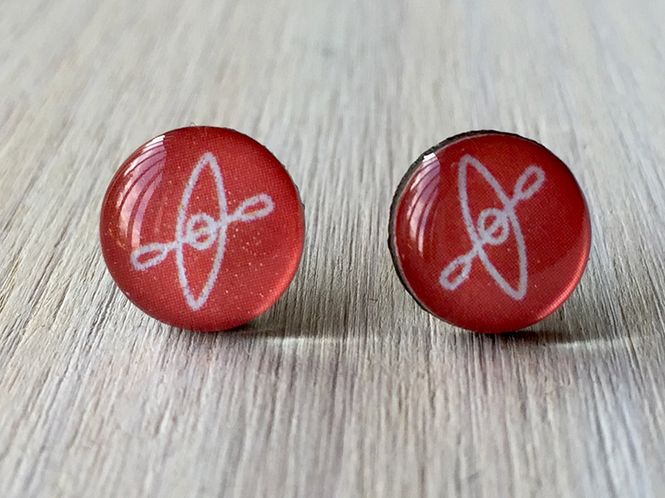 Hovedbilde Hobkey Øredobb med kajakkmotiv